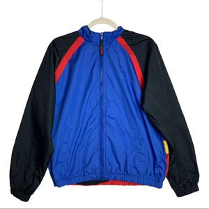 Vintage Izod  Colourblock Windbreaker Size Ladies Large